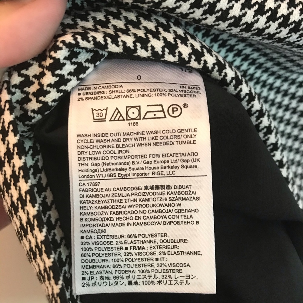 Houndstooth Banana Republic Pencil Skirt - Picture 4 of 5